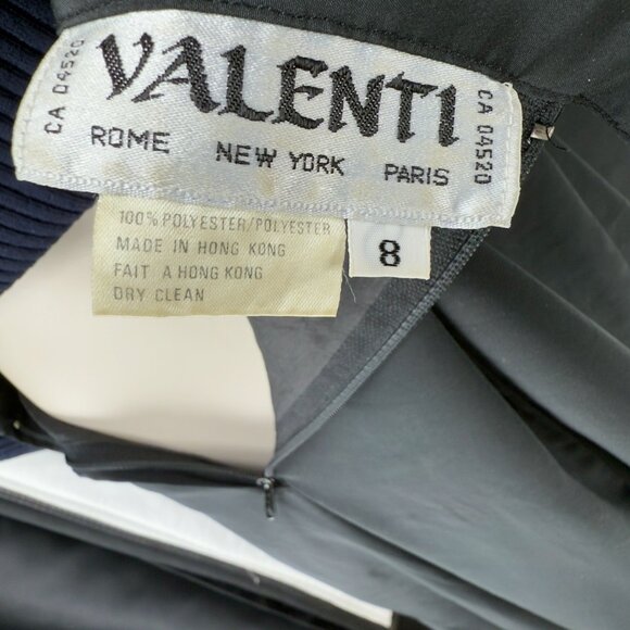 VALENTI VTG Luxury Designer Old Money Midi Full Circle Skirt sz 8 = modern Small - Picture 5 of 6